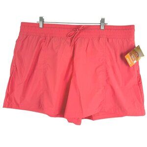 Columbia Boundless‎ Trek Active Shorts Womens 2X Coral Omni-shade NWT SS-1668